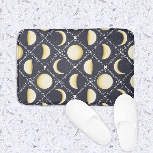 Celestial Moon Phases Pattern Badmat