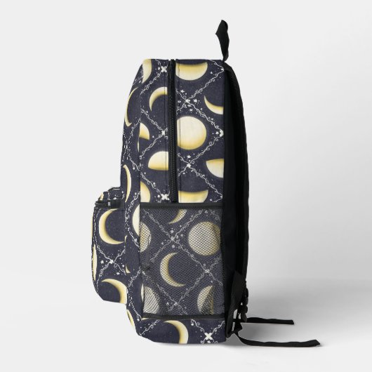Celestial Moon Phases Pattern Bedrukte Rugzak (Rechts)