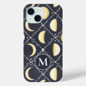 Celestial Moon Phases Pattern Case-Mate iPhone Case (Achterkant)