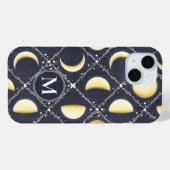 Celestial Moon Phases Pattern Case-Mate iPhone Case (Achterkant (horizontaal))