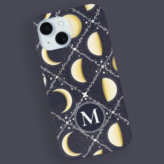 Celestial Moon Phases Pattern Case-Mate iPhone Case