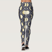 Celestial Moon Phases Pattern Leggings (Achterkant)