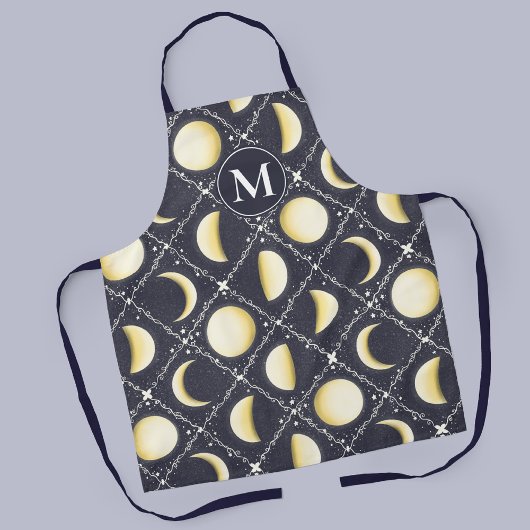 Celestial Moon Phases Pattern Schort