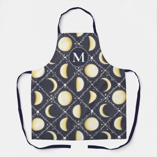 Celestial Moon Phases Pattern Schort (Voorkant)