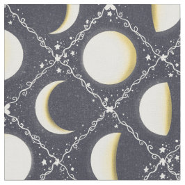 Celestial Moon Phases Pattern Stof