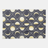 Celestial Moon Phases Pattern Theedoek (Horizontaal)