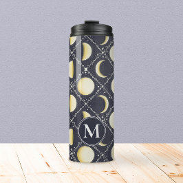 Celestial Moon Phases Pattern Thermosbeker