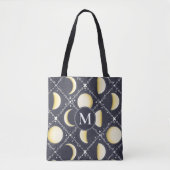 Celestial Moon Phases Pattern Tote Bag (Voorkant)