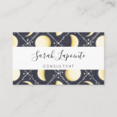 Celestial Moon Phases Pattern Visitekaartje (Voorkant)