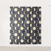 Celestial Moon Phases Pattern Wandkleed (Voorkant)