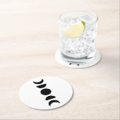 Celestial Moon Phases Ronde Kartonnen Onderzetter (Insitu)