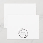 Celestial Moon Phases Snake gepersonaliseerde Logo Notitiekaartje (Voorkant / Achterkant)