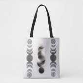 Celestial Moon Phases Triptych Poster | Abstract Tote Bag (Voorkant)