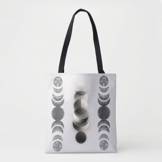 Celestial Moon Phases Triptych Poster | Abstract  Tote Bag (Voorkant)