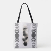 Celestial Moon Phases Triptych Poster | Abstract  Tote Bag (Achterkant)