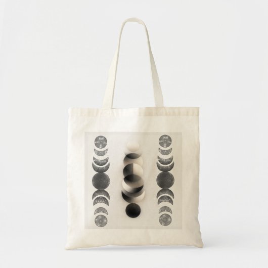 Celestial Moon Phases Triptych Poster | Abstract  Tote Bag (Voorkant)