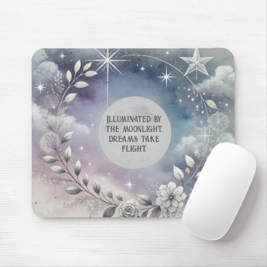 Celestial Moon Quote Muismat (Met muis)
