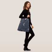 Celestial Moon Ritual Patroon | Kosmische Vrouwen  Crossbody Tas (Op model)