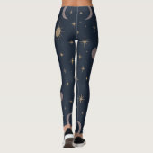Celestial Moon Ritual Patroon | Kosmische Vrouwen Leggings (Achterkant)
