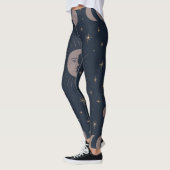 Celestial Moon Ritual Patroon | Kosmische Vrouwen Leggings (Links)