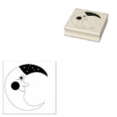 Celestial Moon Rubberstempel (Gestempeld)