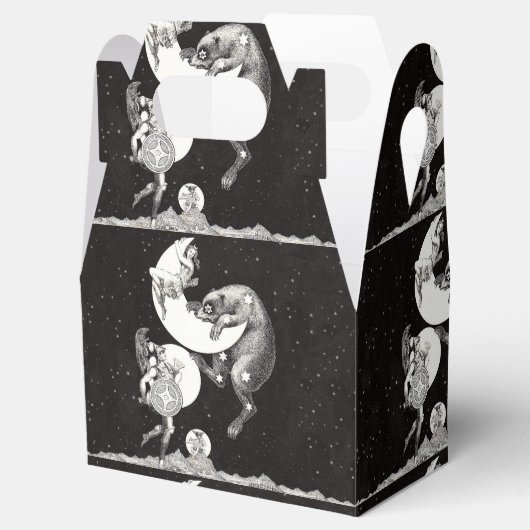 Celestial Moon Sky Universe God Night Illustration Bedankdoosjes (Geopend)