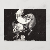 Celestial Moon Sky Universe God Night Illustration Briefkaart (Voorkant)