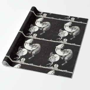 Celestial Moon Sky Universe God Night Illustration Cadeaupapier