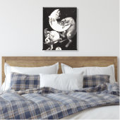 Celestial Moon Sky Universe God Night Illustration Canvas Afdruk (Insitu (Slaapkamer))