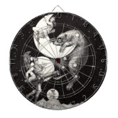 Celestial Moon Sky Universe God Night Illustration Dartbord (Voorkant)