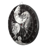 Celestial Moon Sky Universe God Night Illustration Dartbord (Voorkant Rechts)