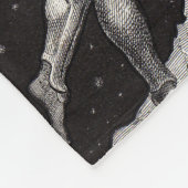 Celestial Moon Sky Universe God Night Illustration Fleece Deken (Hoek)