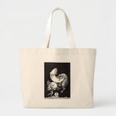 Celestial Moon Sky Universe God Night Illustration Grote Tote Bag (Voorkant)