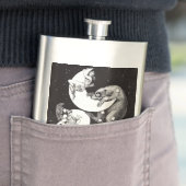 Celestial Moon Sky Universe God Night Illustration Heupfles (Voorbeeld)