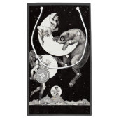 Celestial Moon Sky Universe God Night Illustration Klein Cadeauzakje (Achterkant)