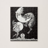 Celestial Moon Sky Universe God Night Illustration Legpuzzel (Verticaal)