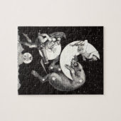 Celestial Moon Sky Universe God Night Illustration Legpuzzel (Horizontaal)