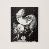 Celestial Moon Sky Universe God Night Illustration Legpuzzel (Verticaal)