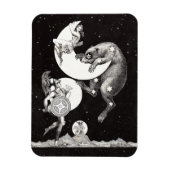 Celestial Moon Sky Universe God Night Illustration Magneet (Verticaal)