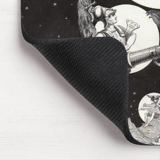 Celestial Moon Sky Universe God Night Illustration Muismat (Hoek)