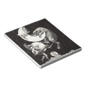 Celestial Moon Sky Universe God Night Illustration Notitieblok (Schuin)