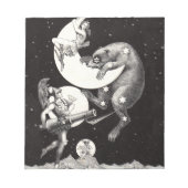 Celestial Moon Sky Universe God Night Illustration Notitieblok (Voorkant)