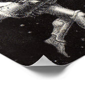 Celestial Moon Sky Universe God Night Illustration Poster (Hoek)