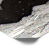 Celestial Moon Sky Universe God Night Illustration Poster (Hoek)