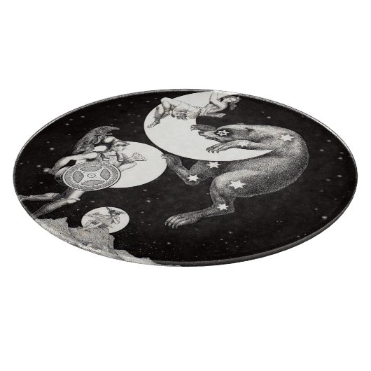 Celestial Moon Sky Universe God Night Illustration Snijplank (Hoek)