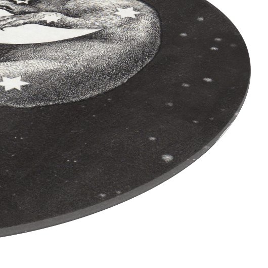 Celestial Moon Sky Universe God Night Illustration Snijplank (Hoek)