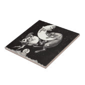 Celestial Moon Sky Universe God Night Illustration Tegeltje (Zijkant)