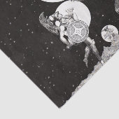 Celestial Moon Sky Universe God Night Illustration Tissuepapier (Detail)