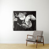 Celestial Moon Sky Universe God Night Illustration Wandkleed (In Situ (horizontaal))