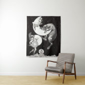 Celestial Moon Sky Universe God Night Illustration Wandkleed (In situ)